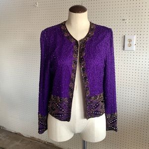 Vintage Indian cropped blazer